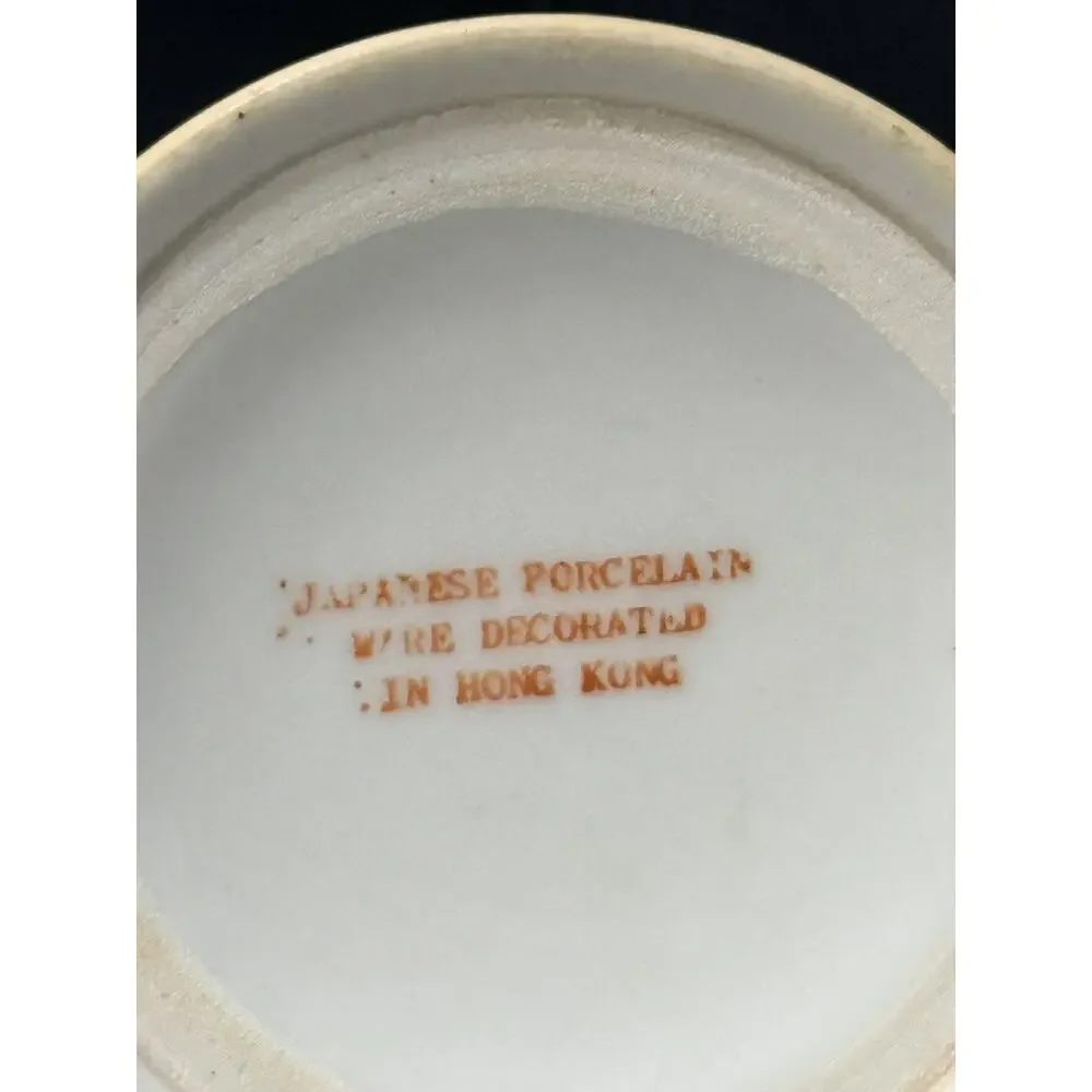 Japanese Porcelain Mug With Top – Hand Decorated in Hong Kong